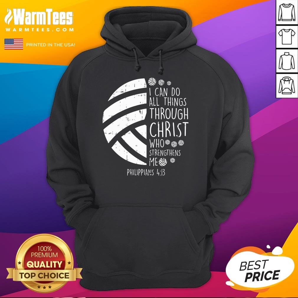 Good Volleyball I Can Do Things Bible Verse God Jesus Hoodie