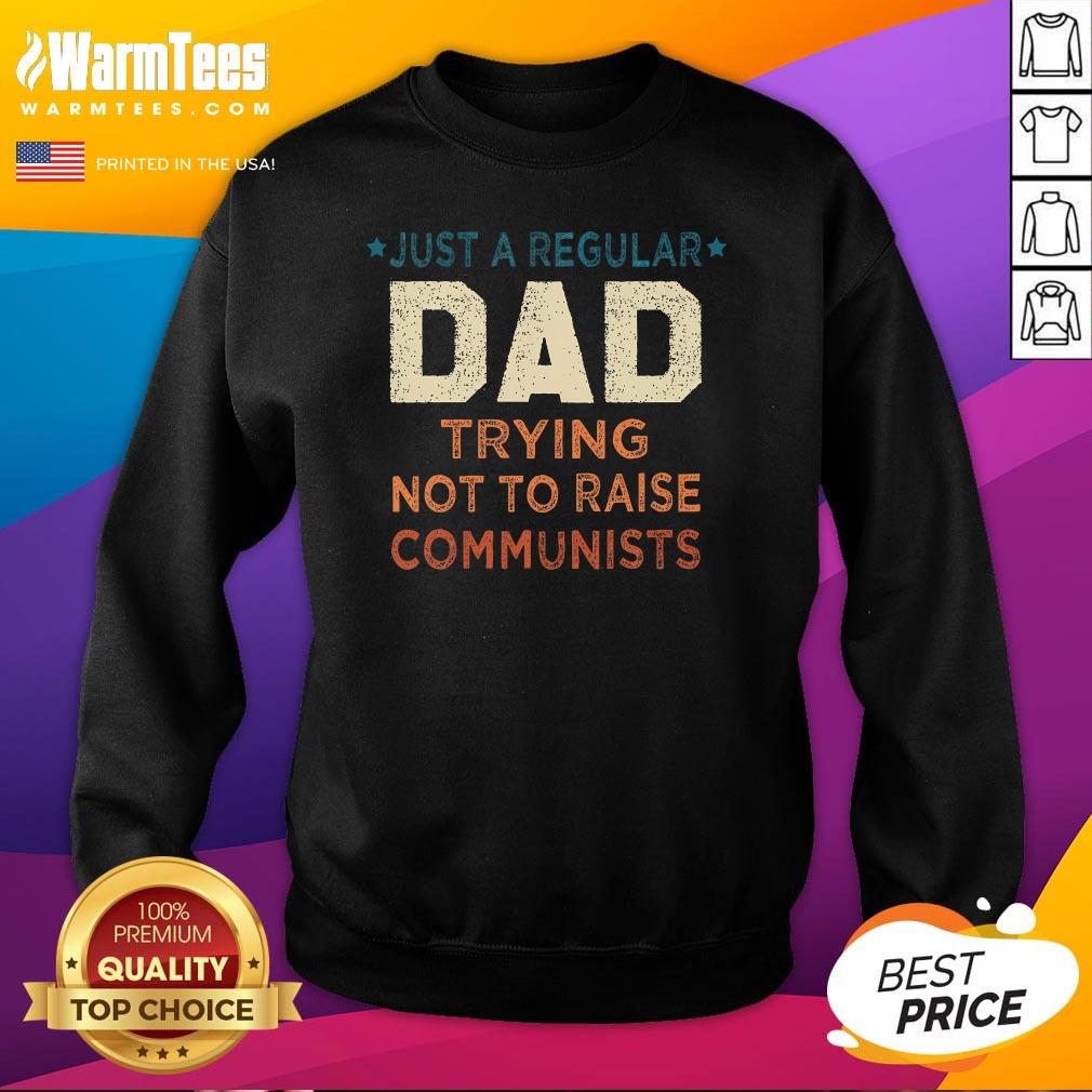 Nice Just A Regular Dad Trying Not To Raise Communists Sweatshirt