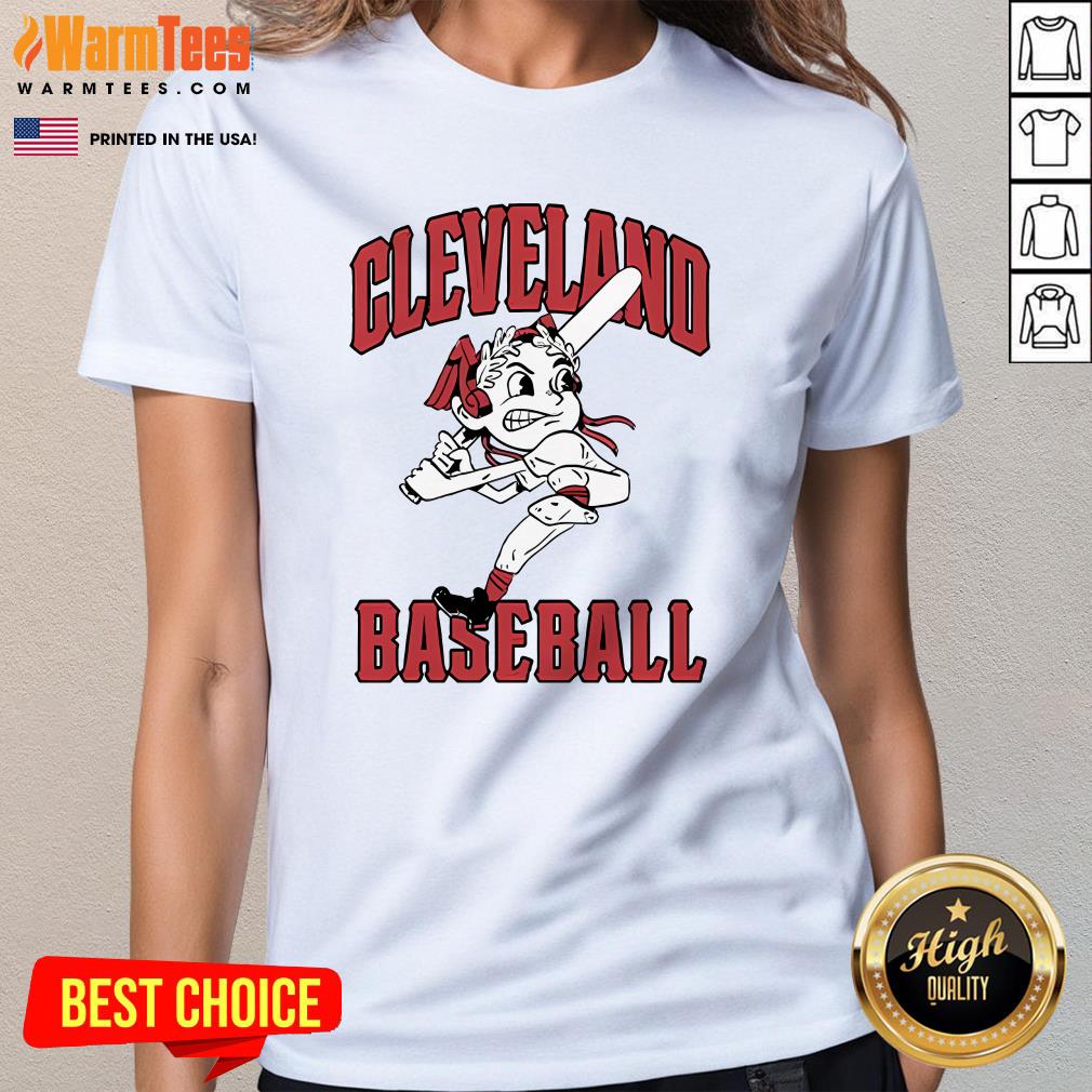 Official Cleveland Baseball Chief Wahoo-Inspired Ladies-Tee