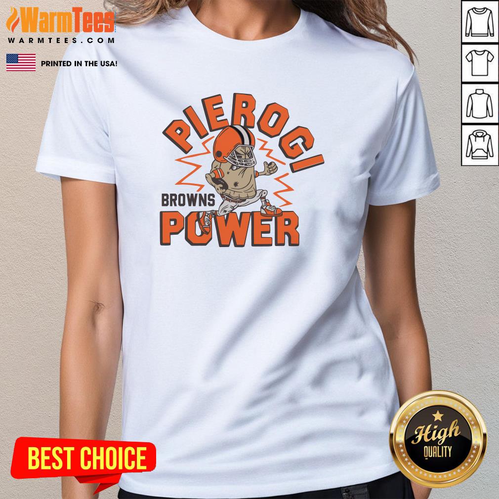 Official Cleveland Browns Pierogi Power Ladies-Tee