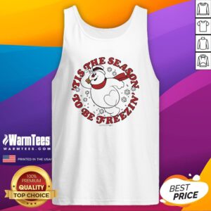 Official Frosty Tis The Season To Be Freezin Tank-Top