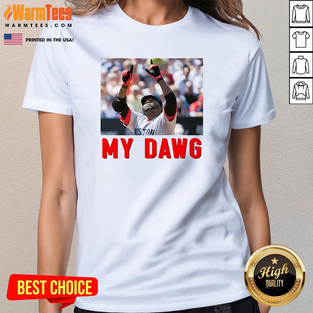 Official Grimace David Ortiz My Dawg Ladies-Tee