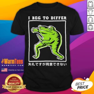 Official I Beg To Differ Frog With Knife Japanese 2024 T-Shirt