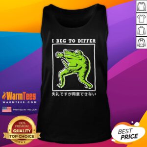 Official I Beg To Differ Frog With Knife Japanese 2024 Tank-Top