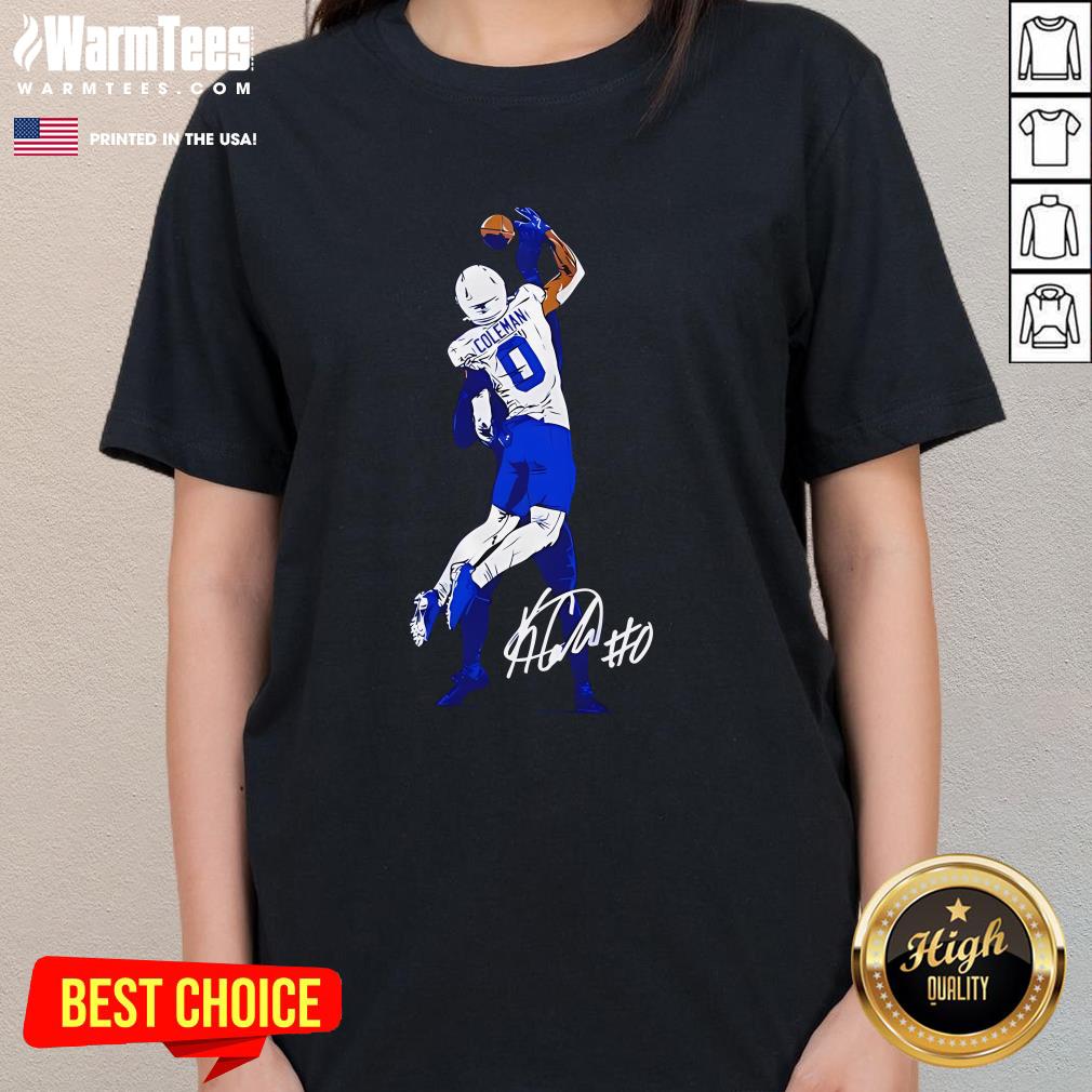 Official Keon Coleman One-Handed Catch Buffalo Bills NFL 2024 Signature Ladies-Tee