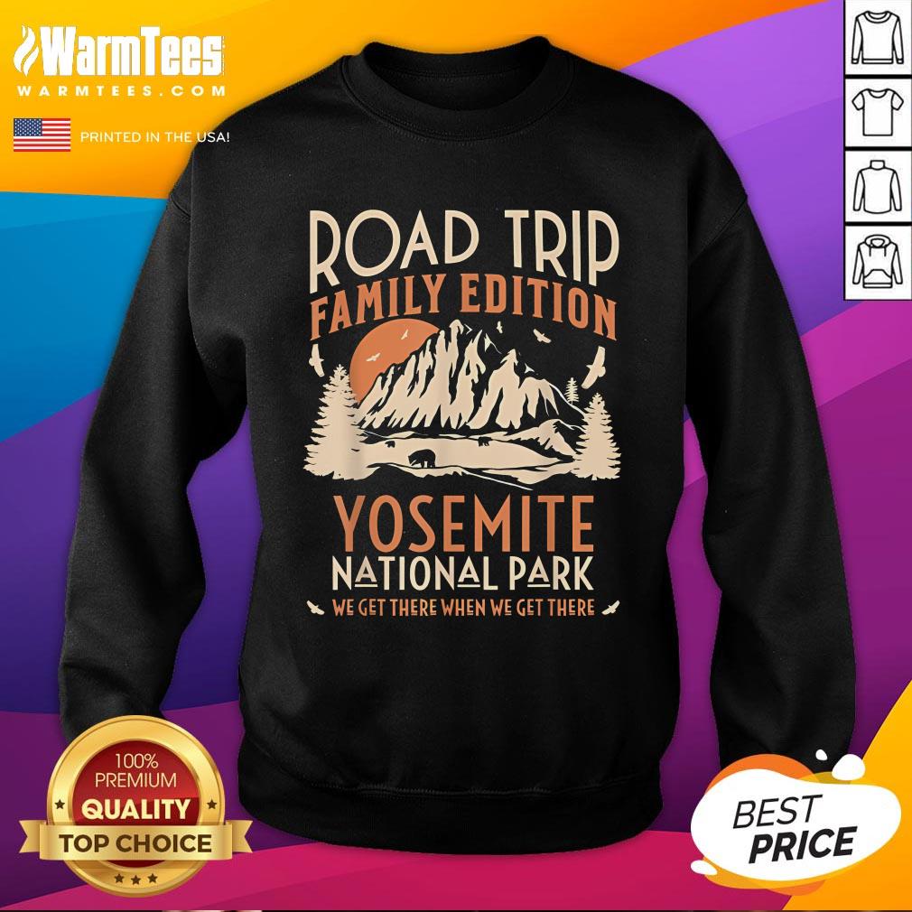 Official Yosemite Us National Park Family Road Trip Vacation Sweatshirt