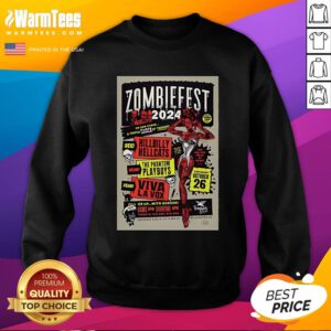Official Zombiefest The Eagle's Dare In Wilmington Nc October 26 2024 Tour Sweatshirt