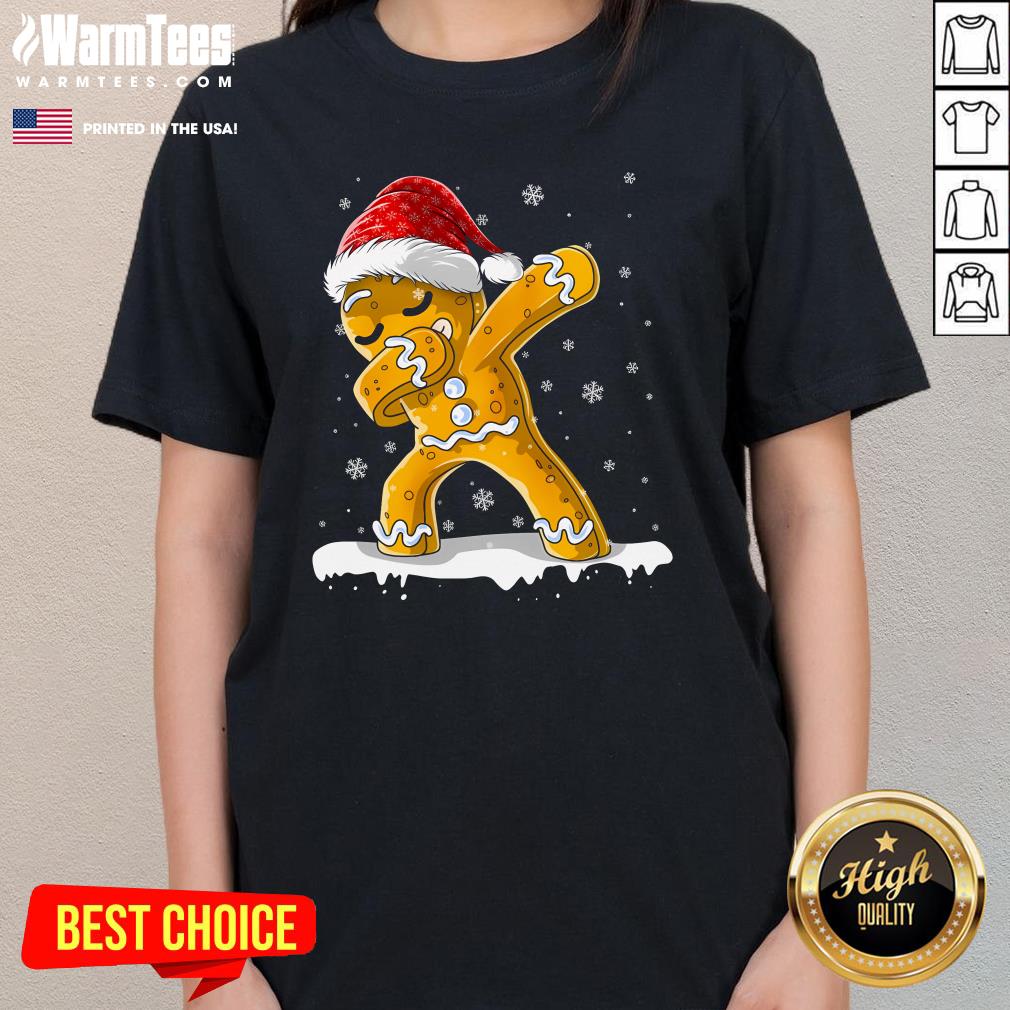Original Dabbing Gingerbread Man Dab Christmas Biscuit Ladies-Tee