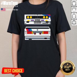 Pretty E Equals Track Retro Ladies-Tee