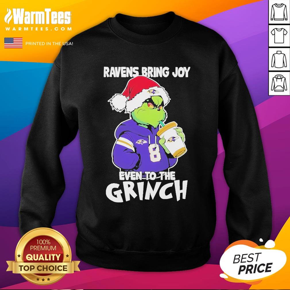 Top Baltimore Ravens Bring Joy Even To The Grinch Christmas 2024 Sweatshirt