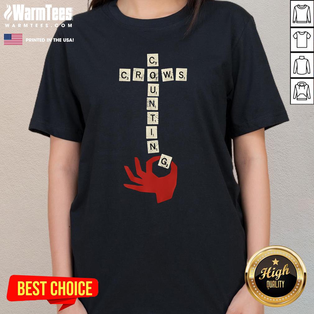 Top Crows Counting Scrabble Ladies-Tee