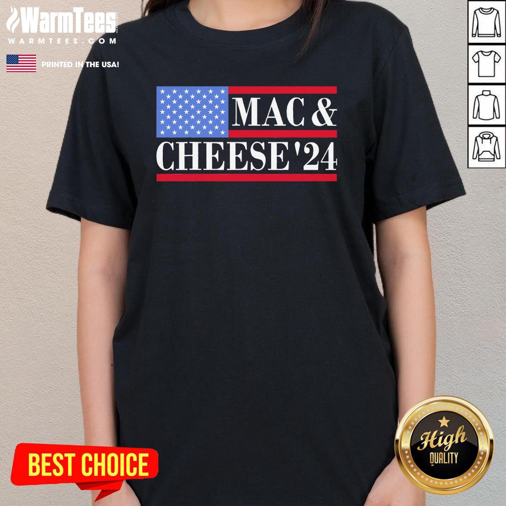 Top Mac And Cheese USA Presidential Election Ladies-Tee