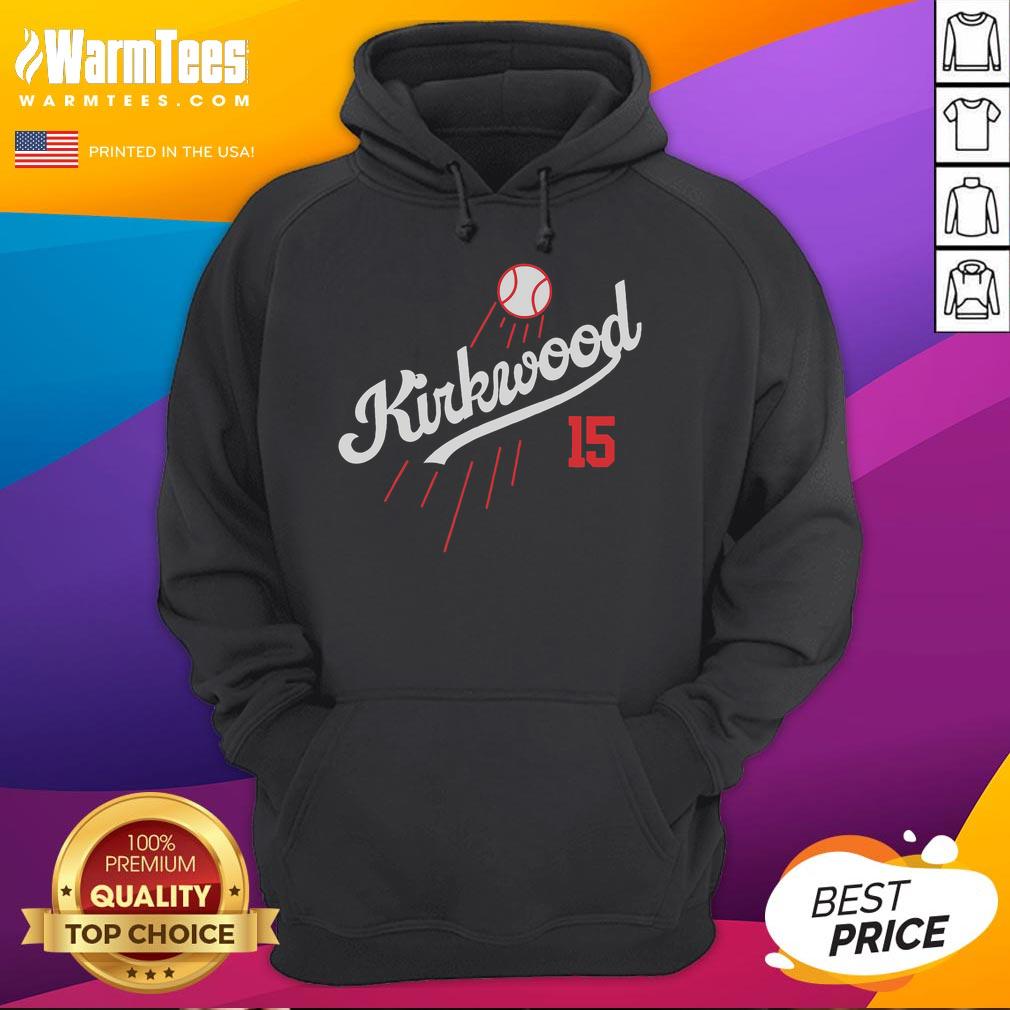 Awesome Kirkwood Baseball Retro Hoodie featuring a vintage design and comfortable fit, perfect for fans and casual wear.