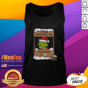 Awesome The Grinch I Steal Christmas tank top featuring a festive design perfect for holiday celebrations and casual wear.