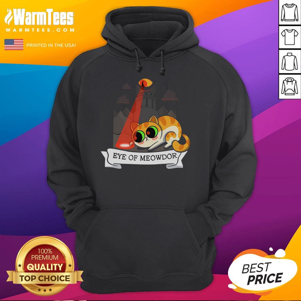Adorable Meowdor cat hoodie featuring a cute eye design, perfect for pet lovers and cozy fashion enthusiasts.