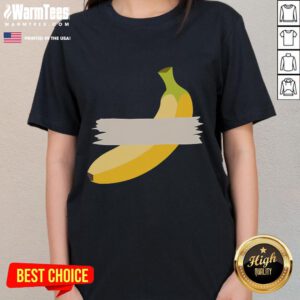 Funny Censored Banana Ladies Tee featuring playful graphic design for a humorous and stylish look.