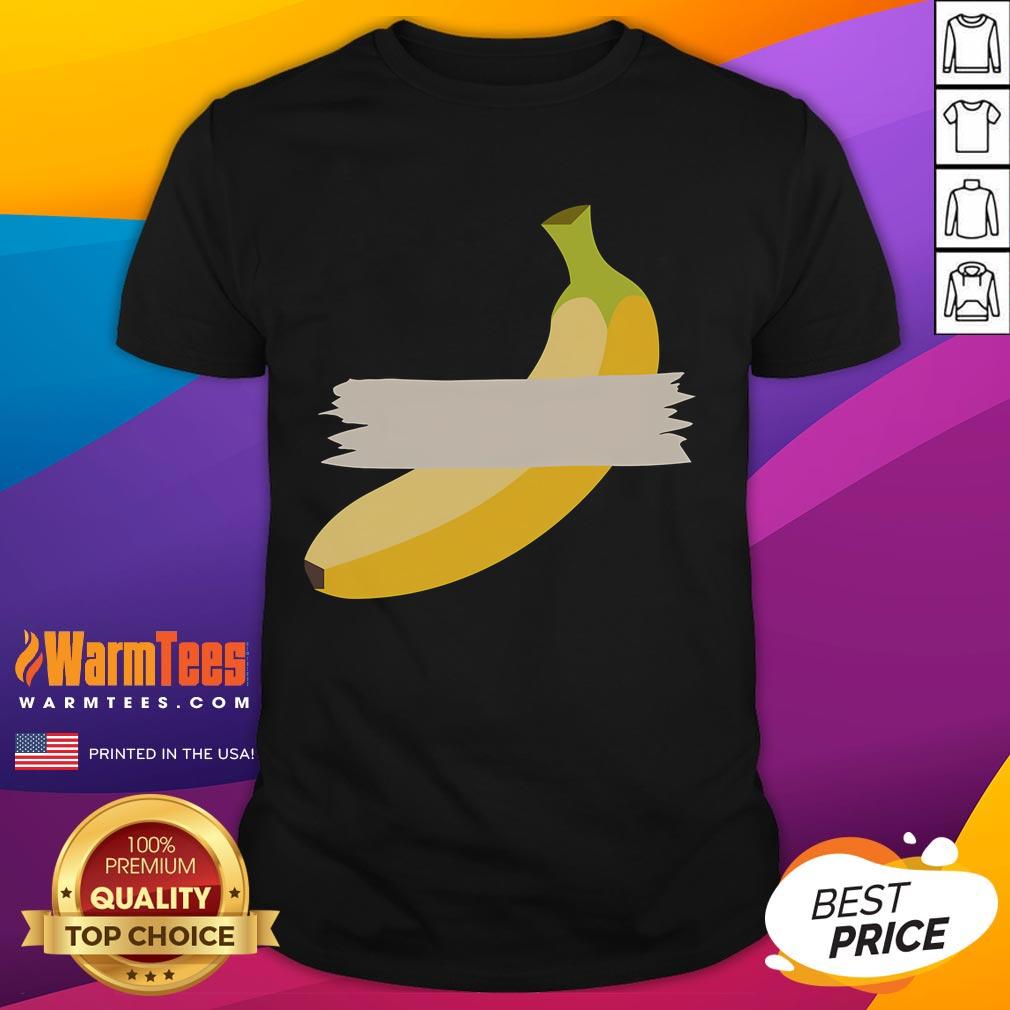 Funny Censored Banana T-Shirt featuring a playful banana graphic with a humorous censorship design for casual wear.