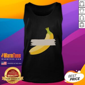 Funny censored banana tank top featuring a playful design perfect for humor lovers and casual fashion enthusiasts.