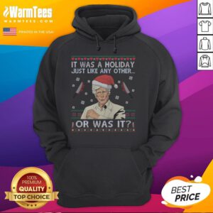 Keith Morrison hoodie featuring 'Funny: It Was A Holiday Just Like Any Other' design, perfect for casual wear.