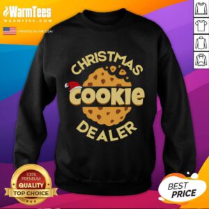 Good Christmas Cookie Dealer sweatshirt featuring a festive baker design, perfect for Xmas cookie baking enthusiasts.