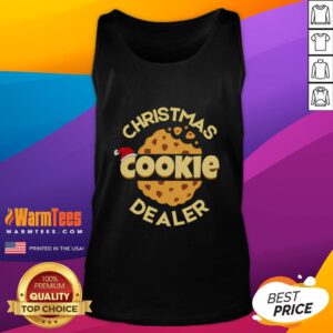 Good Christmas Cookie Dealer baking tank top featuring festive designs for holiday cookie enthusiasts.