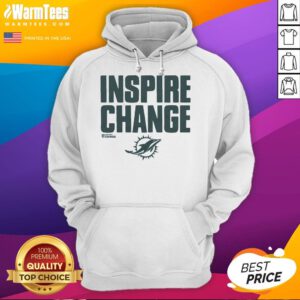Good Miami Dolphins Inspire Change Hoodie featuring team colors and logo, perfect for fans supporting social impact.