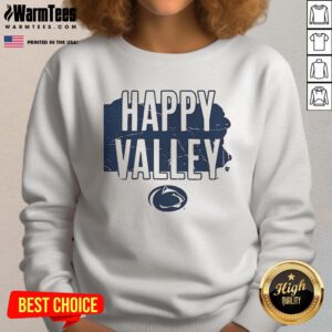 Good Penn State Hometown Happy Valley Sweatshirt in navy blue with white lettering, perfect for fans and casual wear.