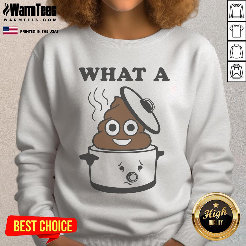 Cozy 'Good What A Crock' sweatshirt featuring playful text design, perfect for casual wear and staying warm.