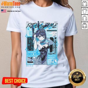 Alt Text: Hot Ride On Time Ouro Kronii Hololive Ladies Tee featuring vibrant design and stylish fit for fans.