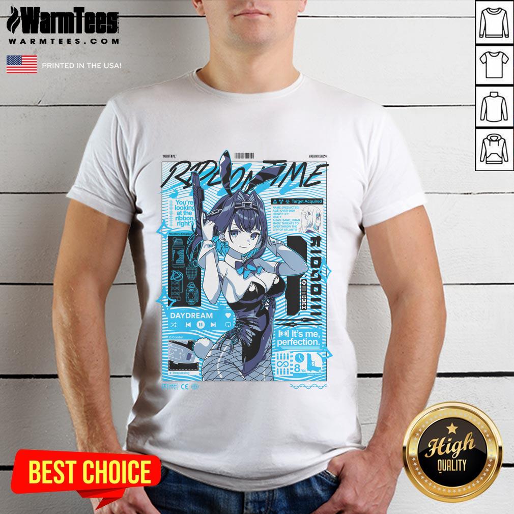 Hot Ride On Time Ouro Kronii Hololive T-Shirt featuring vibrant graphics and stylish design for fans of Hololive merchandise.
