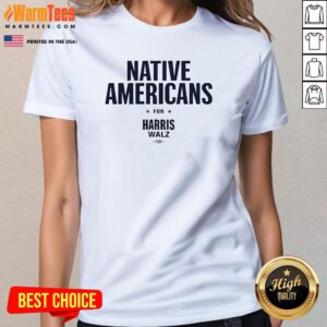 Official Mark Ruffalo Native Americans For Harris Walz Ladies-Tee