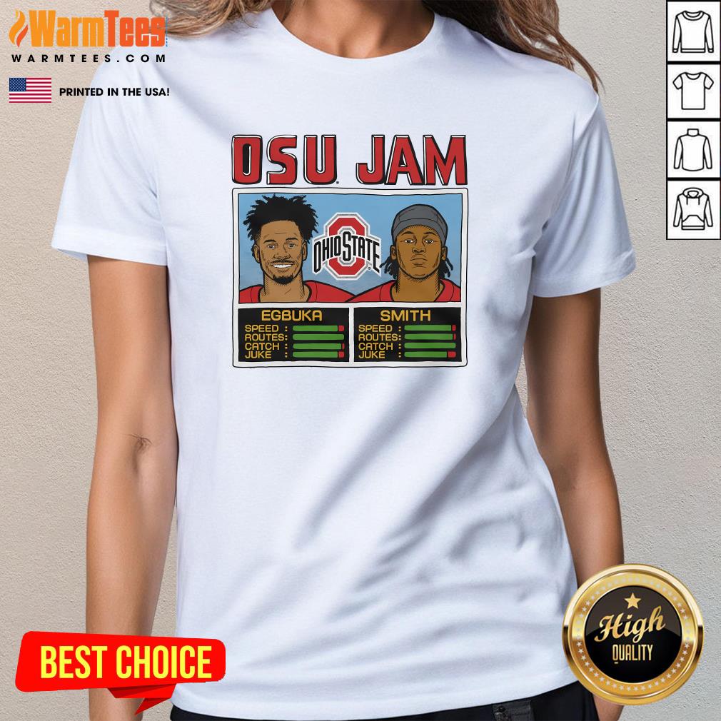 Official OSU Jam Egbuka And Smith Ladies-Tee