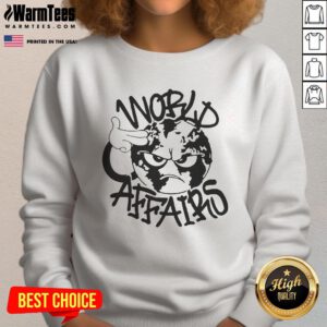 Official World Affairs Yung Lean sweatshirt featuring vibrant graphics and a stylish design for fans of the artist.