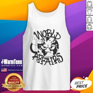 Alt Text: Yung Lean wearing an Official World Affairs tank top, showcasing urban style and contemporary fashion trends.