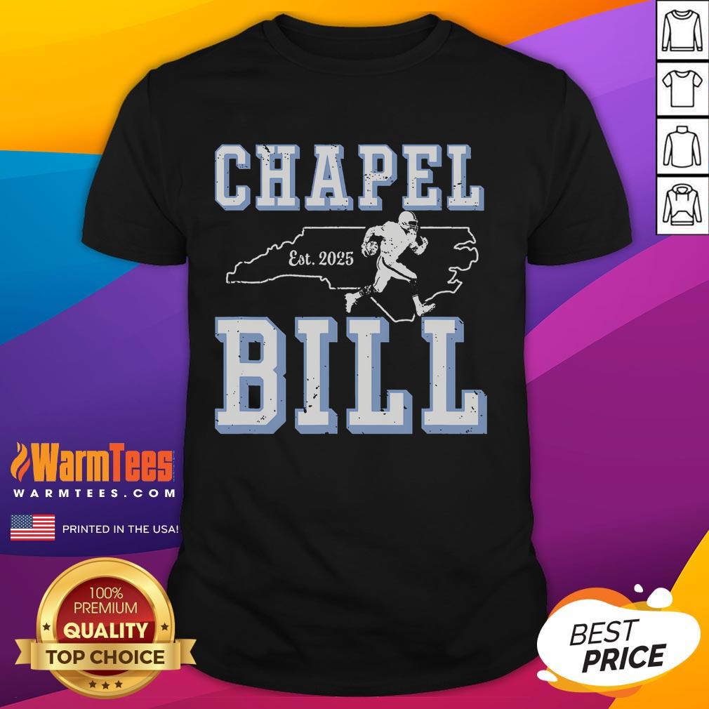 Awesome Chapel Bill Merch Vintage North Carolina Fan T-Shirt featuring classic design and vibrant colors for true fans.
