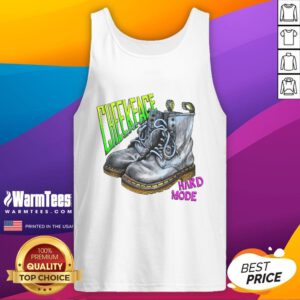 Awesome Cheekface Hard Mode Boot Tank Top featuring a bold graphic design, perfect for stylish workouts and casual wear.