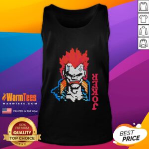 Awesome Cyberpunk 2077 X Balatro Joker tank top featuring vibrant graphic design and edgy style for gamers.