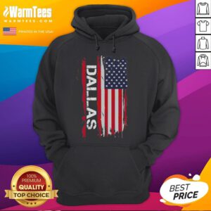 Awesome Dallas America Flag Hoodie featuring a vibrant design showcasing the Texas flag for a stylish, patriotic look.