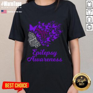 Awesome Epilepsy Awareness Day tee featuring a butterfly design, promoting epilepsy awareness and support for individuals.