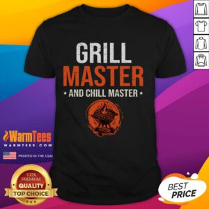 Awesome Grill Master and Chill Master Father's Day T-Shirt featuring a fun design for dads who love grilling and relaxing.