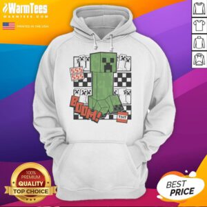 Awesome Minecraft Creeper TNT hoodie featuring vibrant graphics, perfect for gamers and fans of the popular game.