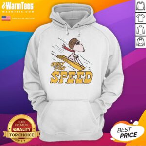 Awesome Peanuts Snoopy Built for Speed Hoodie featuring a playful Snoopy design, perfect for fans of the classic cartoon.