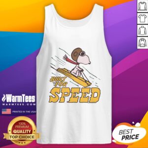 Awesome Peanuts Snoopy Built for Speed Tank Top featuring colorful Snoopy graphic, perfect for casual summer wear.