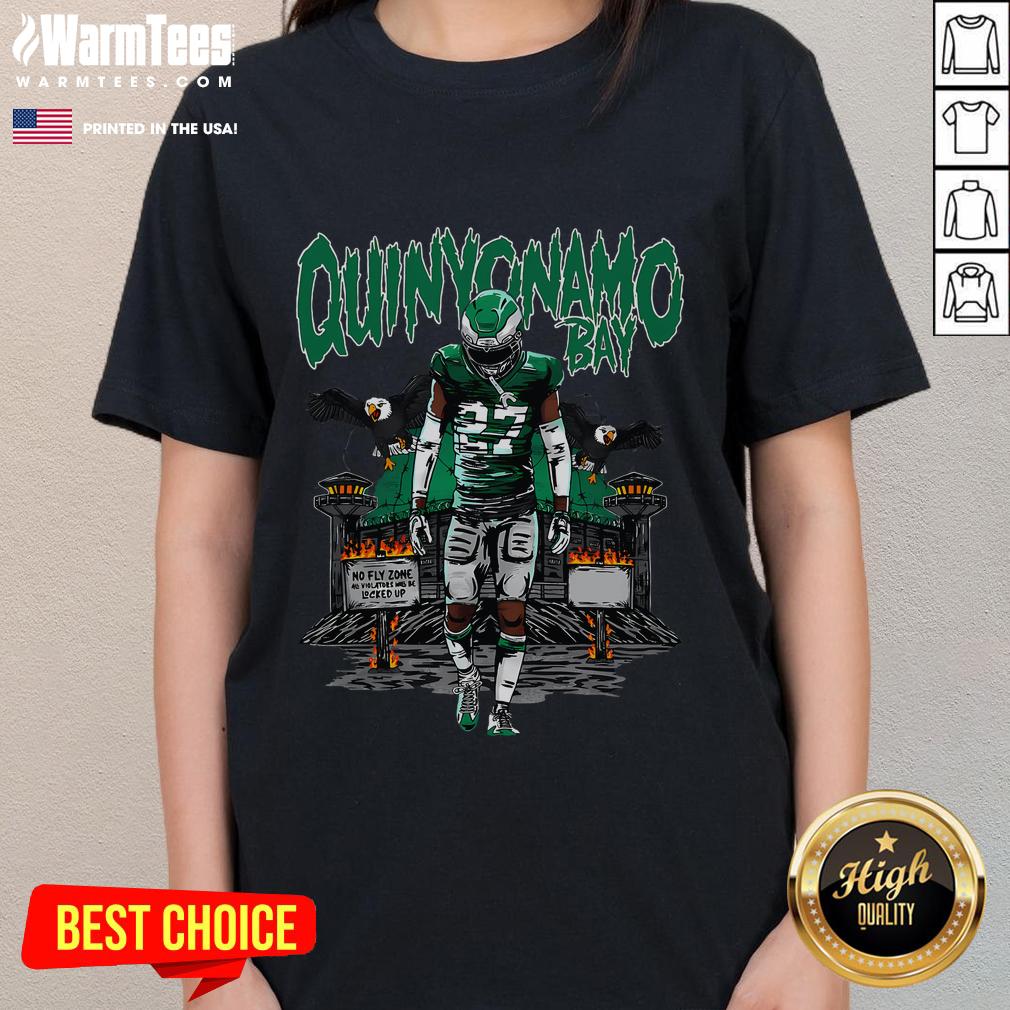 Awesome Quinyonamo Bay No Fly Zone Ladies Tee featuring a stylish design perfect for outdoor enthusiasts.