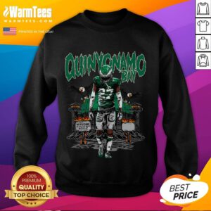 Awesome Quinyonamo Bay No Fly Zone Sweatshirt displayed on a model, showcasing unique design and cozy fit.