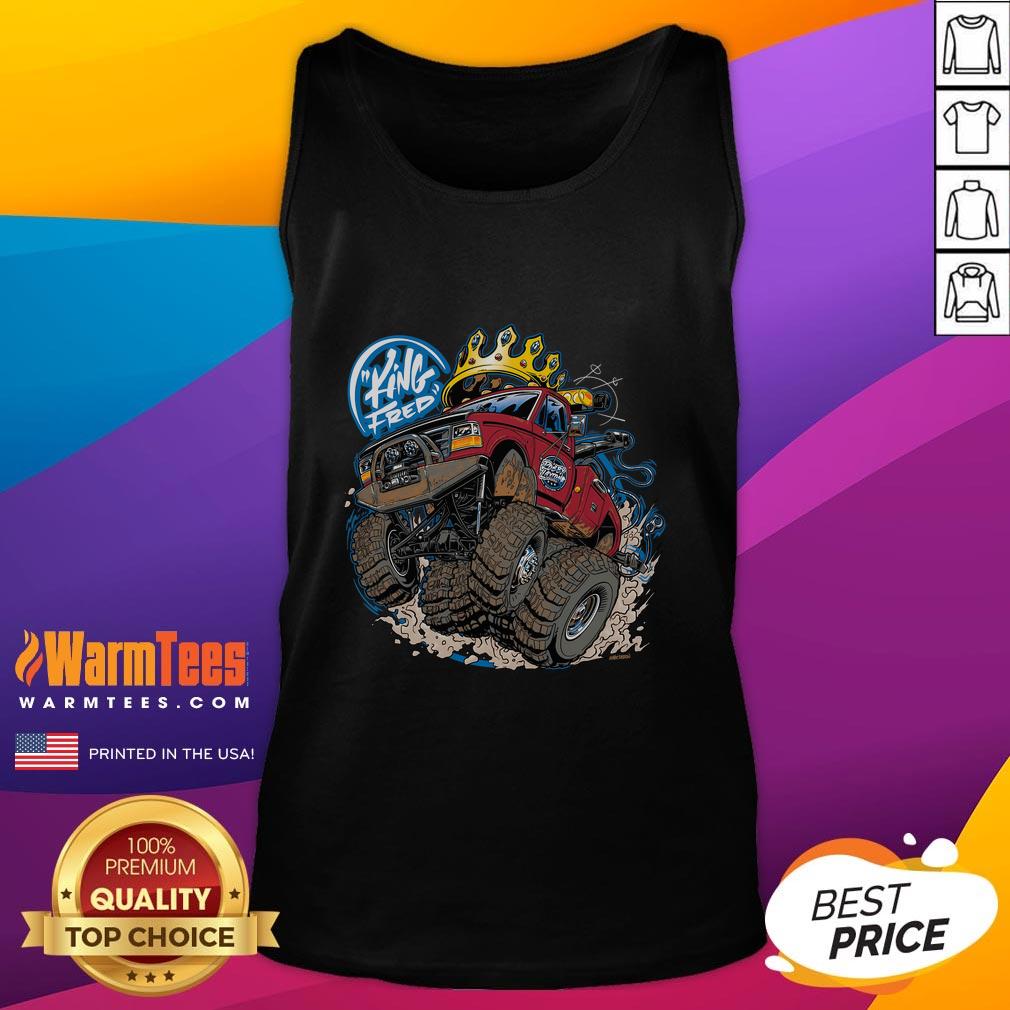 Awesome Robby Layton Nation King Fred tank top featuring vibrant design and bold colors, perfect for casual wear.