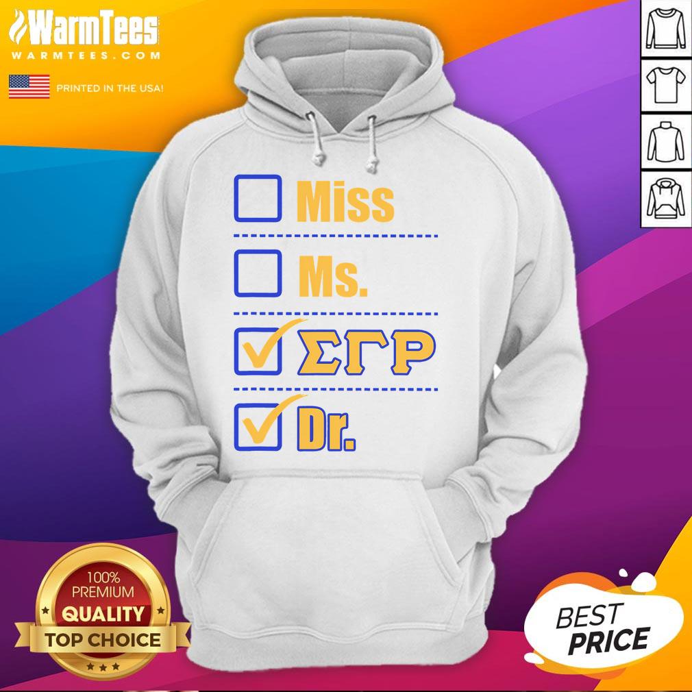 Awesome Sigma Gammarho Sorority Doctor Graduation Hoodie in vibrant colors, perfect for celebrating academic achievements.
