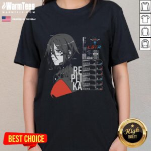 Stylish Awesome Signalis Replica Ladies Tee featuring vibrant graphics and a comfortable fit, perfect for gaming fans.
