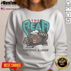 Awesome The Bear Chicago Illinois Sweatshirt featuring a cozy design and vibrant graphics, perfect for chilly days.