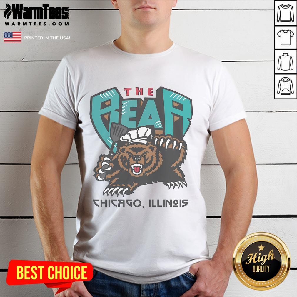 Awesome The Bear Chicago Illinois T-Shirt featuring a vibrant bear graphic, perfect for Chicago sports fans and collectors.